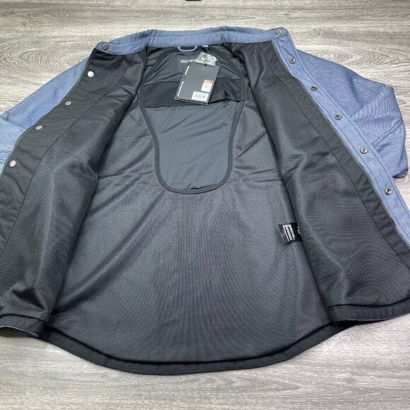 Harley Davidson Motorcycle Riding Shirt Jacket Operative Men's XL Textile Blue - Picture 9 of 16